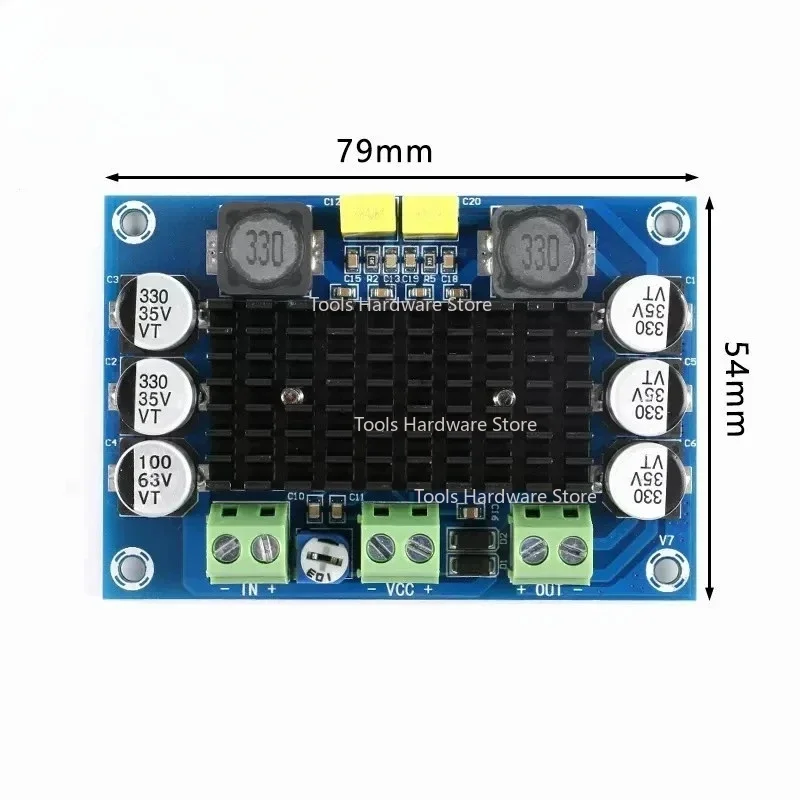 

5 шт. XH-M542 TDA3116 D2 плата цифрового усилителя мощности 100 Вт Модуль усилителя звука высокой мощности