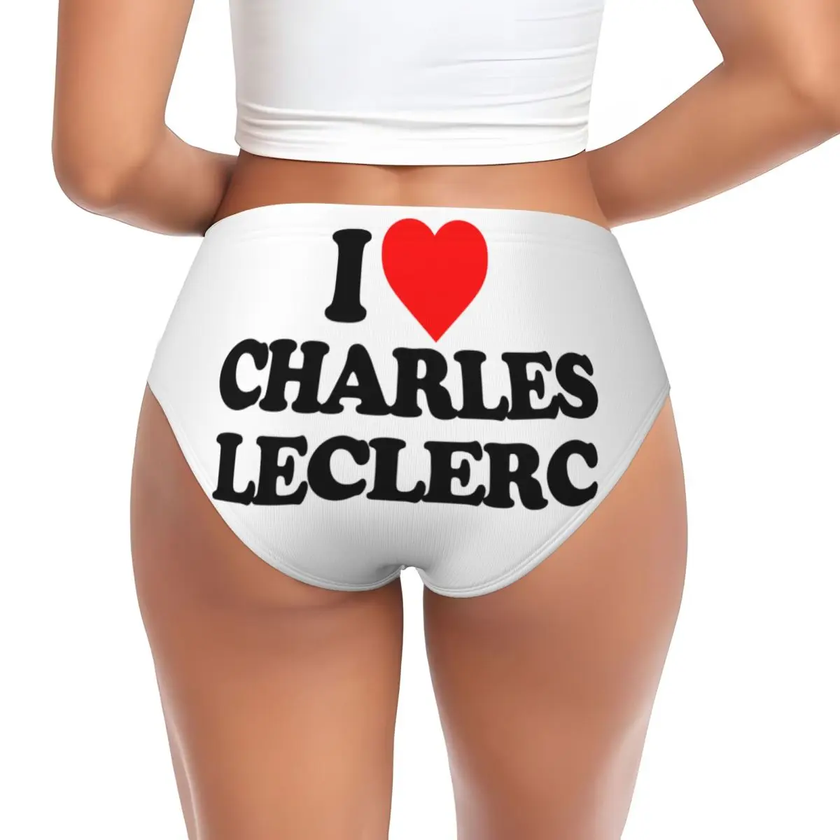 Custom I Love Charles Leclerc Brief Panties Women's Breathable Underwear