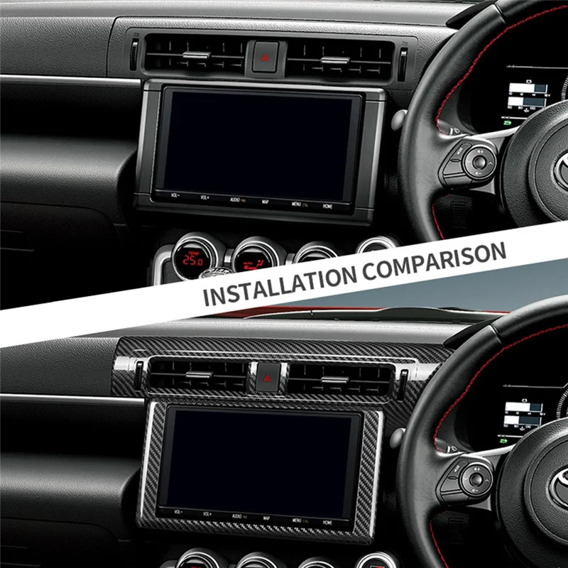 

BB-Car Central Console CD Player Frame A/C Vent Grille Outlet Trim Cover For Toyota GR86 Subaru BRZ 2022-2023 RHD