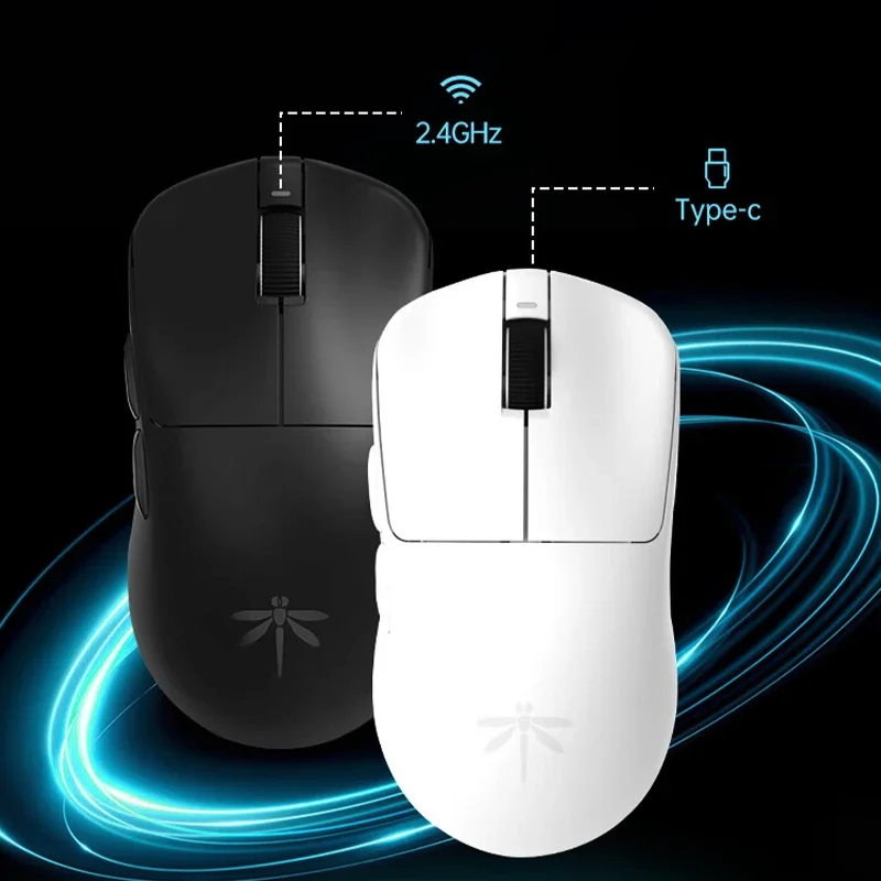 Imagem -02 - Vgn Dragonfly Pro Gamer Mouse sem Fio Modo 2.4g Tipo-c com Fio Baixa Latência Leve Longa Resistência