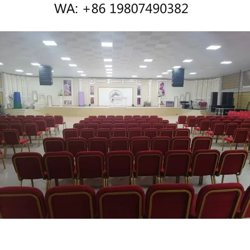 Dual 12 Inch Two Way Passive Line Array Speaker, stable professional audio system for church and indoor stages