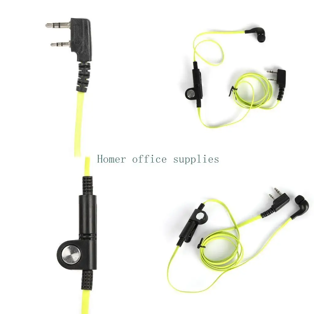

K43B Green Fashion Earbud Headphone K Plug for BF888s UV5R UV82 Walkie Talkie 2 Way Radio Accessory