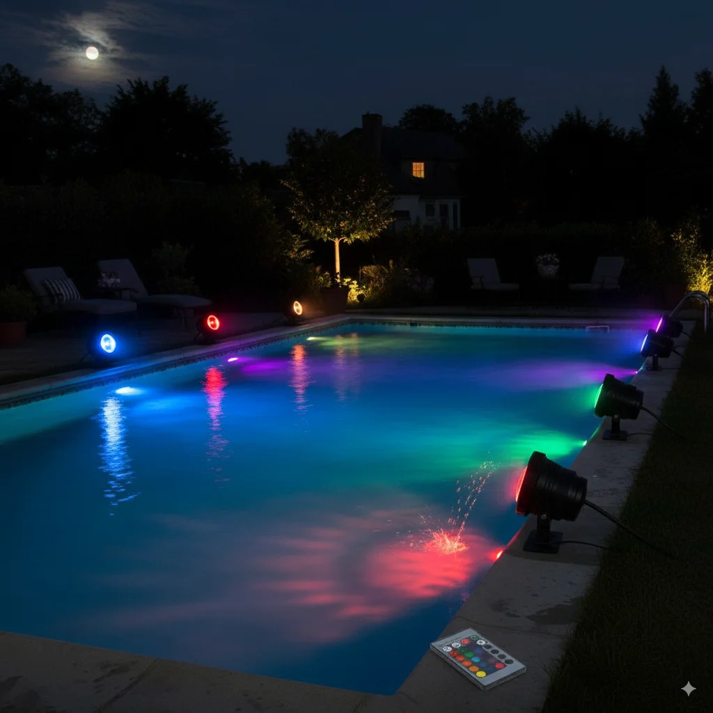 10W 15W RGB Waterproof IP68 LED Flood Light Underwater Fountain Pool Pond Aquarium Spotlight Outdoor Garden Lamp 12V 85-265V