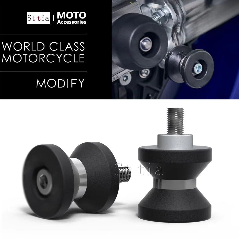 6MM 8MM 10MM CNC Aluminium Motorrad Schwinge Spulen Slider Stehen Hebe Schraube Roller Neue Für Ducati BMW YAMAHA Honda Kawasaki