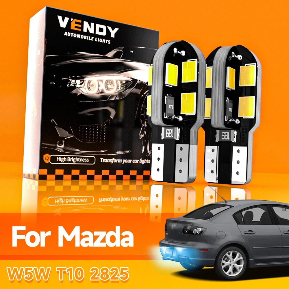 

2 светодиодных лампы освещения номерного знака W5W T10 Lamp Canbus для Mazda 2 3 bk Sport 5 6 gh gg CX-3 CX-5 CX-7 CX-9 RX-8 Tribute MX-5 Miata
