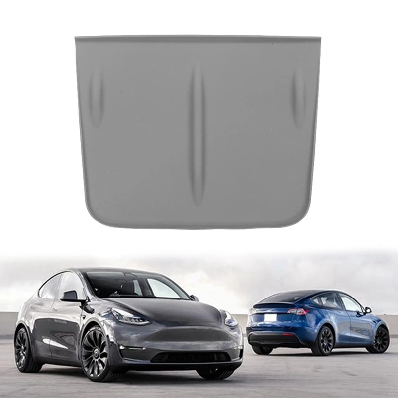 Car Gray Silicone Central Control Anti-Slip Mat Wireless Charger Panel Protection Cover For Tesla Model 3/Y 2021 2022