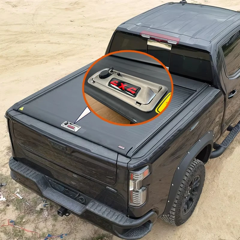 

Factory Pickup for 2024 Mitsubishi Triton L200 Heavy-Duty Load Bed Fullbox Retractable Roll Shutter Cover Model Ranger Locking