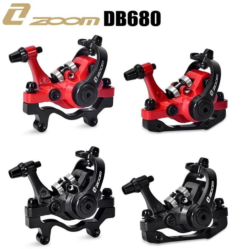 ZOOM DB680 Aluminum Alloy MTB Bicycle Disc Brake Mountain Road MTB Bike Mechanical Caliper Disc Brakes Cycling Double Brake
