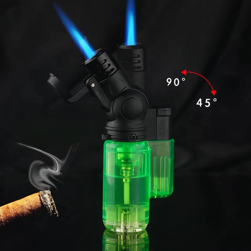 

Mini Butane Torch Lighter Windproof Jet Flame Rotating Head Gun Lighter for Smoking Cigars Cheap Smoking Accessories