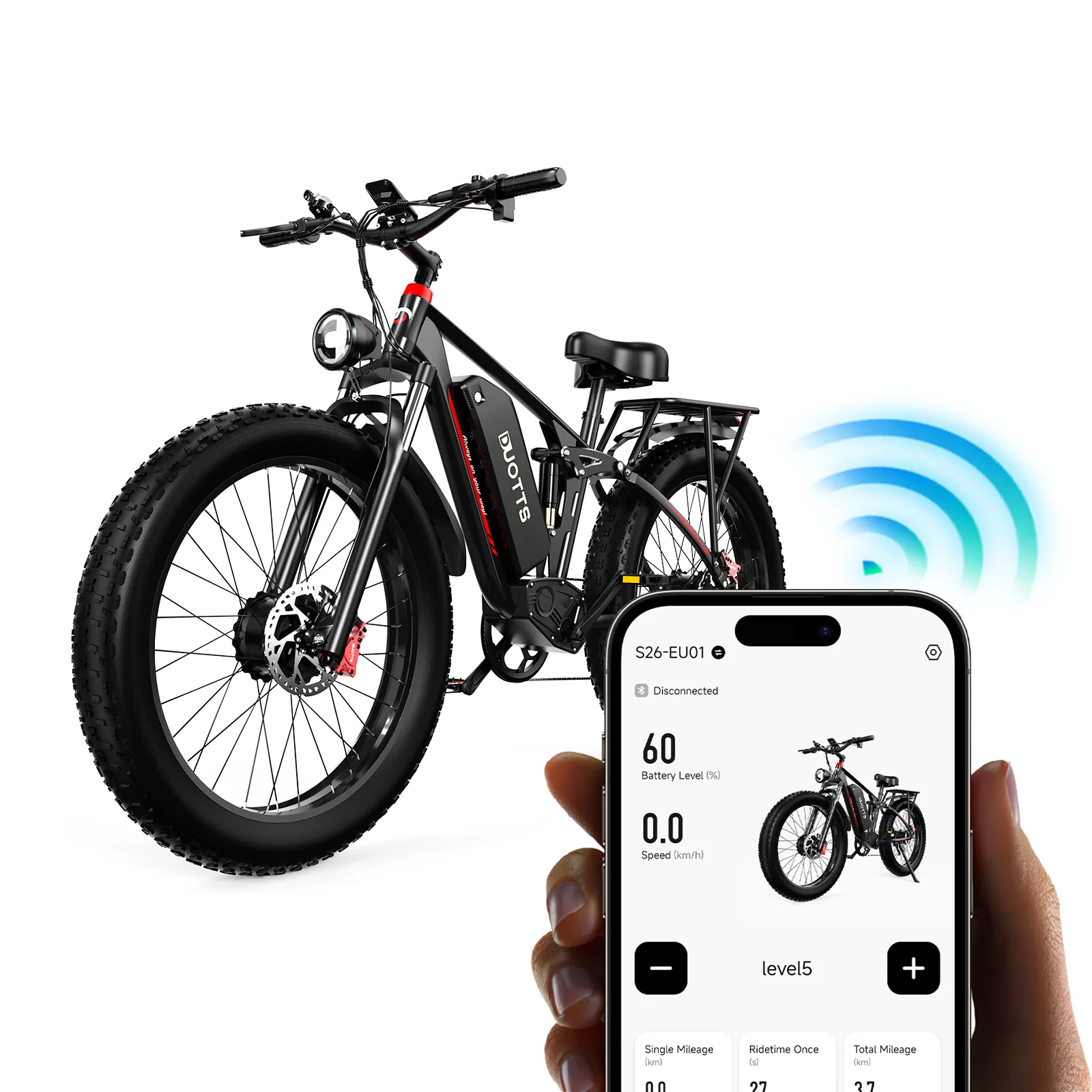 

Off-road Electric Bicycle With Dual Click And 20AH Large Battery
