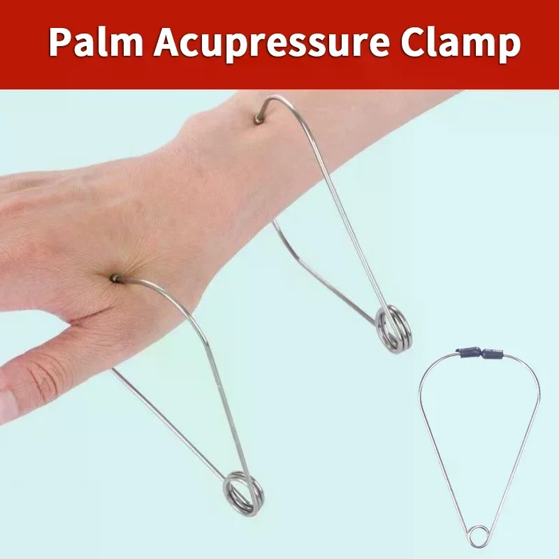 Akupunkturpunkt Finger Joint Punkt Metall Massage Clip Tragbare Hand Meridian Massager Akupressur Clip Hand Akupunktur Punkte Clip