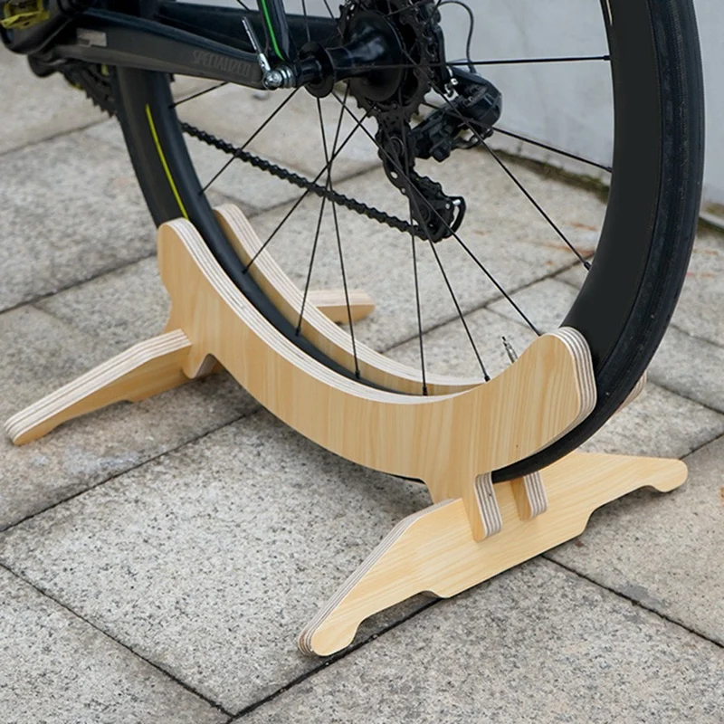 Wood Bicycle Display Rack Multi-Slot Adjustment Display Stand Mountain Bike Road Placement Bike Wooden Parking Bracket