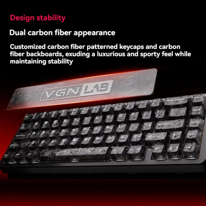 VGN Neon 68 Keyboard Customization RGB Hot Swap Gasket Structure 8k Polling Rate Ergonomic Esports Gaming Mechanical Keyboard