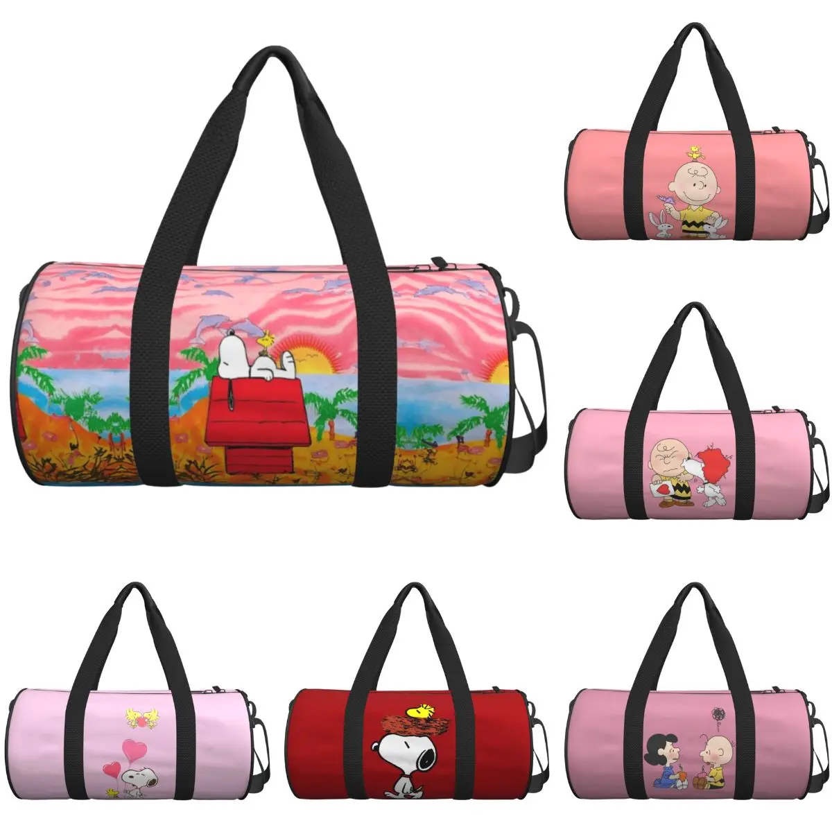 

Dog Travel Bag Yoga Gym Bag Men Women Pattern Large Capacity Colorful Sports Fitness BagsPortable Handbags