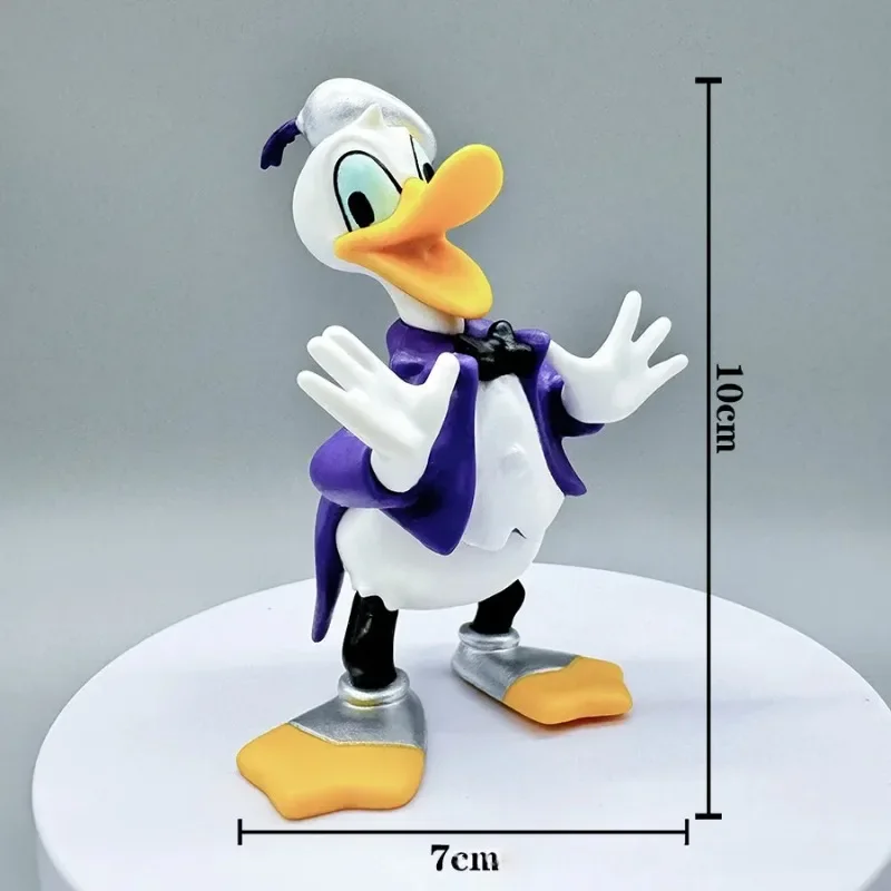 5 pçs/set disney mickey minnie pato donald pvc modelo figura de ação bonito estátua brinquedo ornamento colecionável boneca coleção presente do miúdo