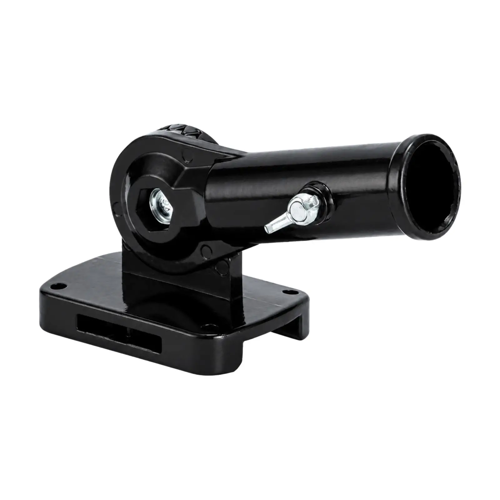 Fixed Surface Flag Mount Base with Rotating Tubular Holder Aluminum Alloy for Facade Installation