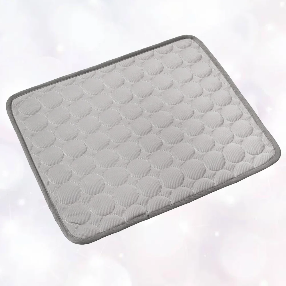 

Ice Silk Pet Pad Cool Mat for Pets Cooling Seat Cushion Mini Dog Indoor Sleeping Blanket Use