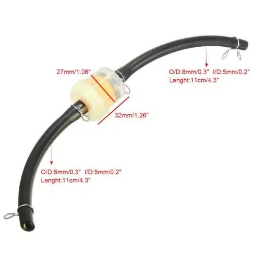 2Pcs Fuel Filter Line Snap Kit Universal 6mm Inline Fuel Filter For Motocross ATV Beach Bike GY6 Skateboards Inline Fuel Filter