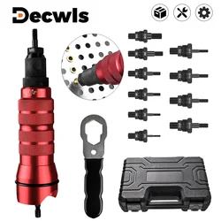 Riveting Machine Home Electric Rivet Nut Gun Adapter Metric M3 M4 M5 M6 M8 M10+Imperial 1/4-20 10-24 10-32 8-32 Riveting Tools