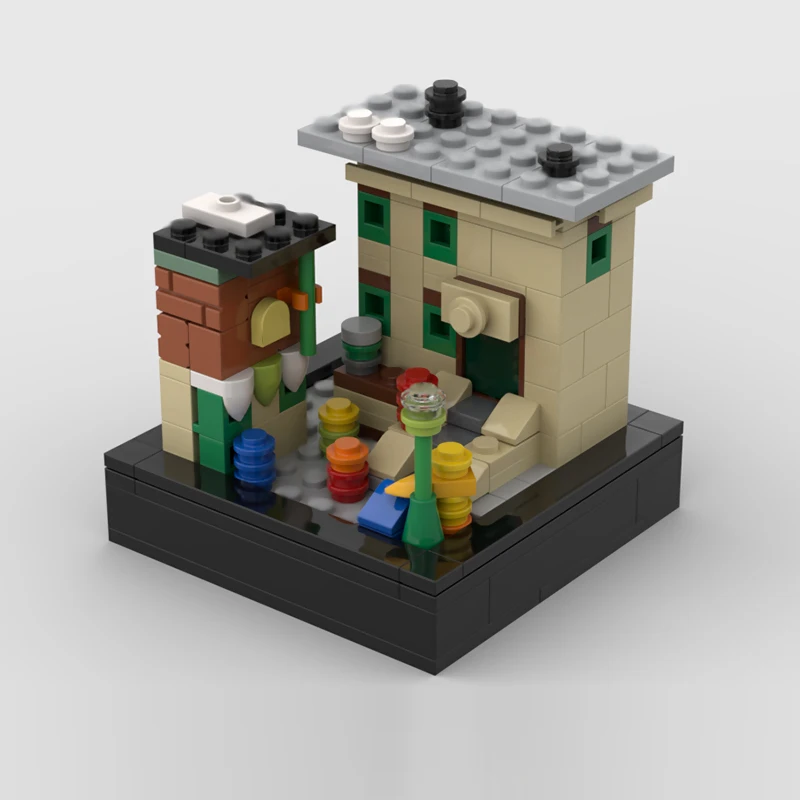 Popular Anime Model MOC Building Bricks Street-Side Architecture Modular Technology Children Holiday Gifts Assemble Toys Suit