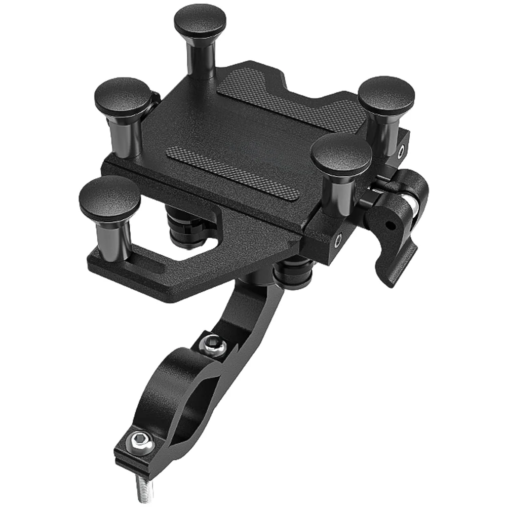 

Shockproof 4.7-7.2in Bike Phone Holder For 21.8-31.8mm Handlebar 360 Rotation Quick Release Secure Mount For Cycling