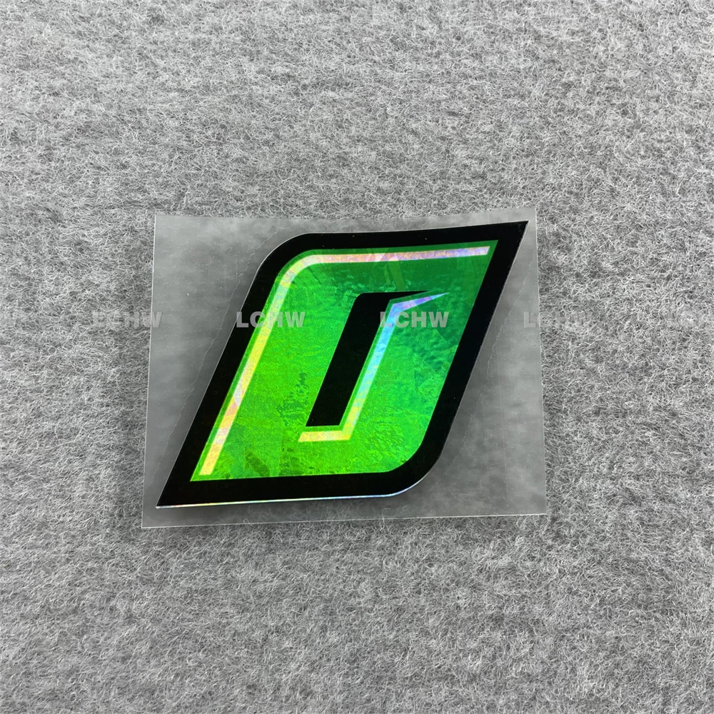 Image of Grüne Holographische 0-9 Rennnummern-Aufkleber, Wasserfeste Vinyl-Aufkleber für Auto, Motorrad & Helm