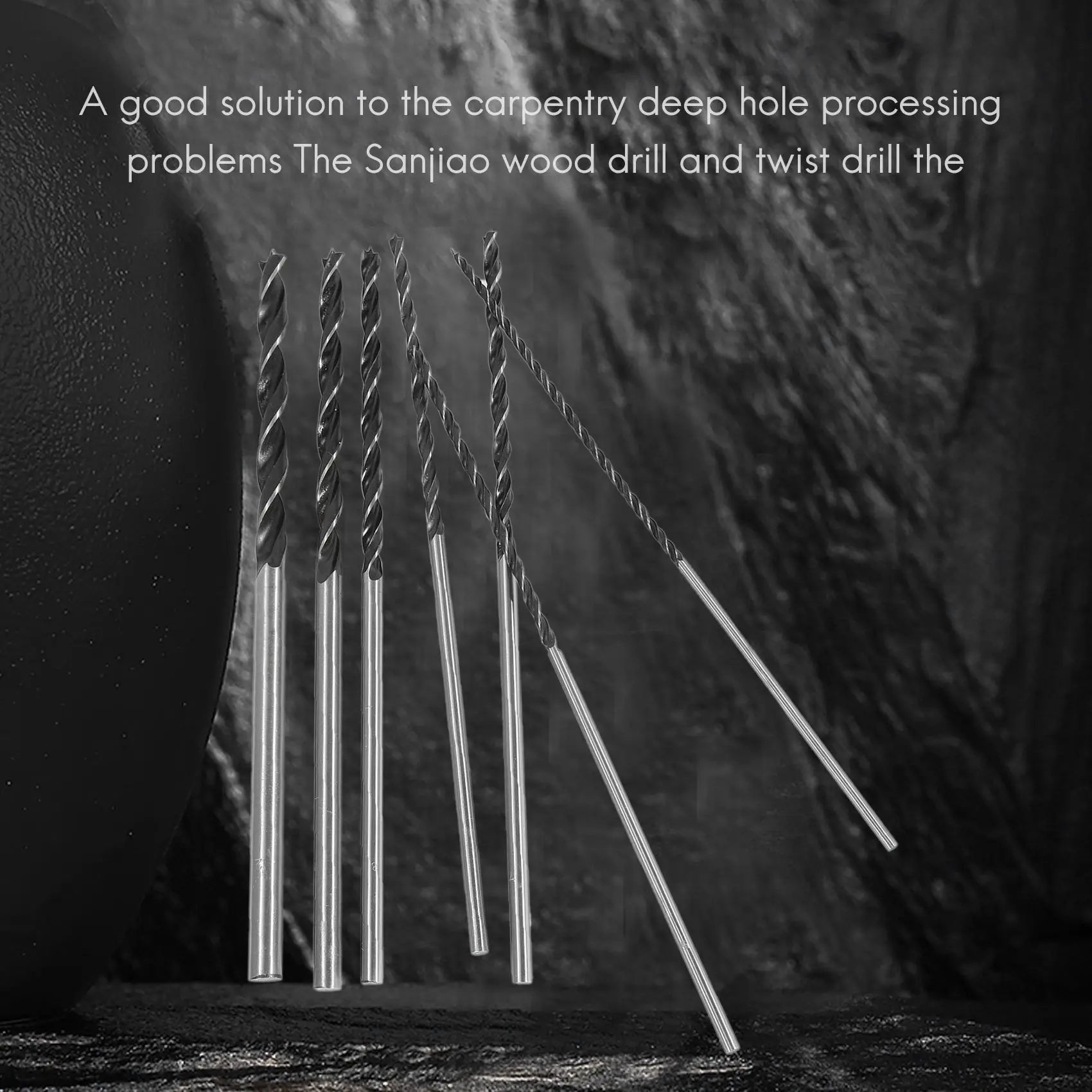 Сейчас в тренде, 7 шт. X набор длинных сверл по дереву, 4 мм, 5 мм, 6 мм, 7 мм, 8 мм, 10 мм, 12 мм x 300 мм, наконечник Брэда