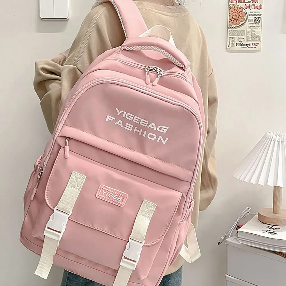 

Школьная сумка большой емкости с регулируемым ремнем, водонепроницаемая сумка на плечо, дышащая задняя панель, дорожная сумка из ткани Оксфорд, студенческая