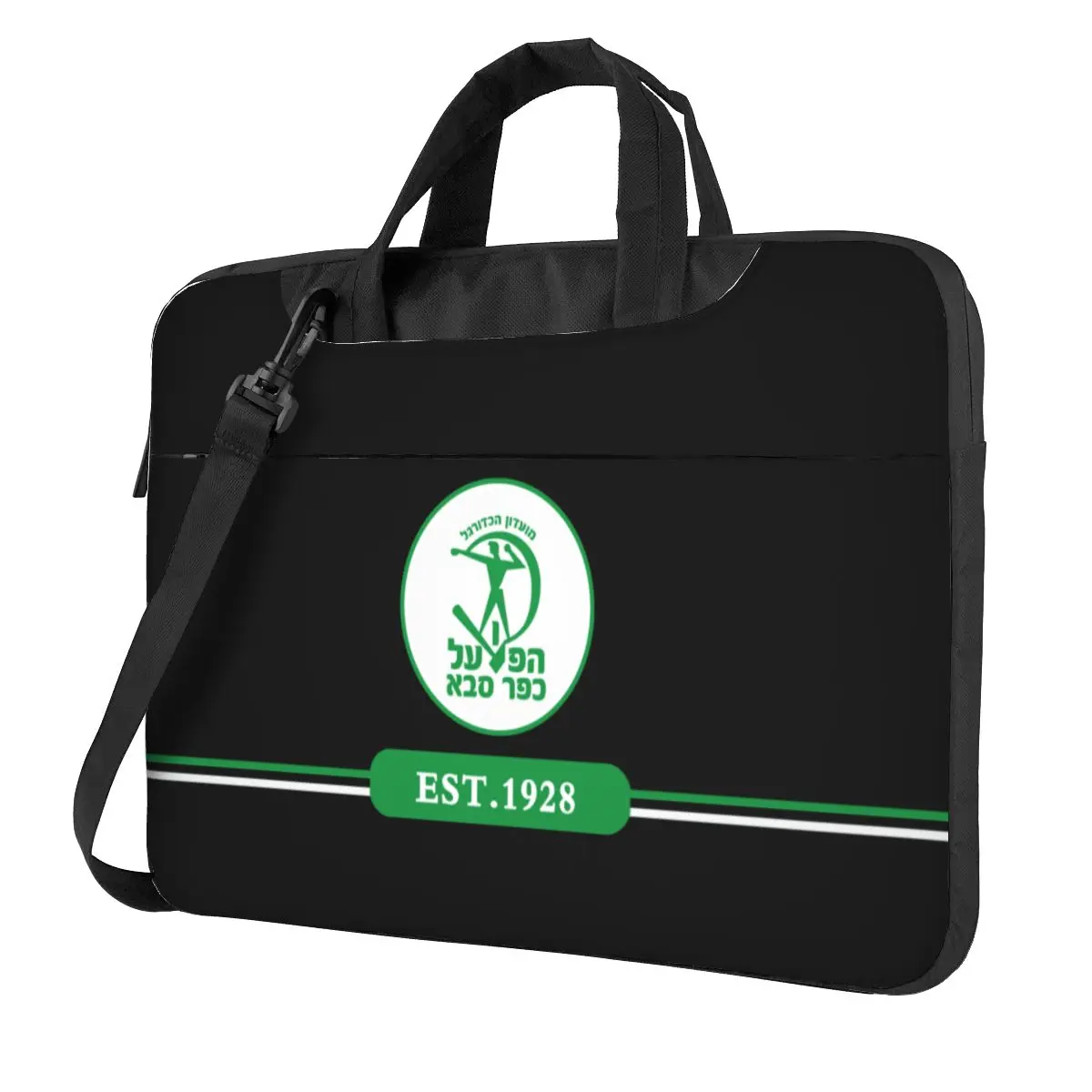 Israel Hapoel Kfar Saba Fc Laptop Shoulder Messenger Bag Sleeve Classic Slim Messenger Bag Business Casual or School