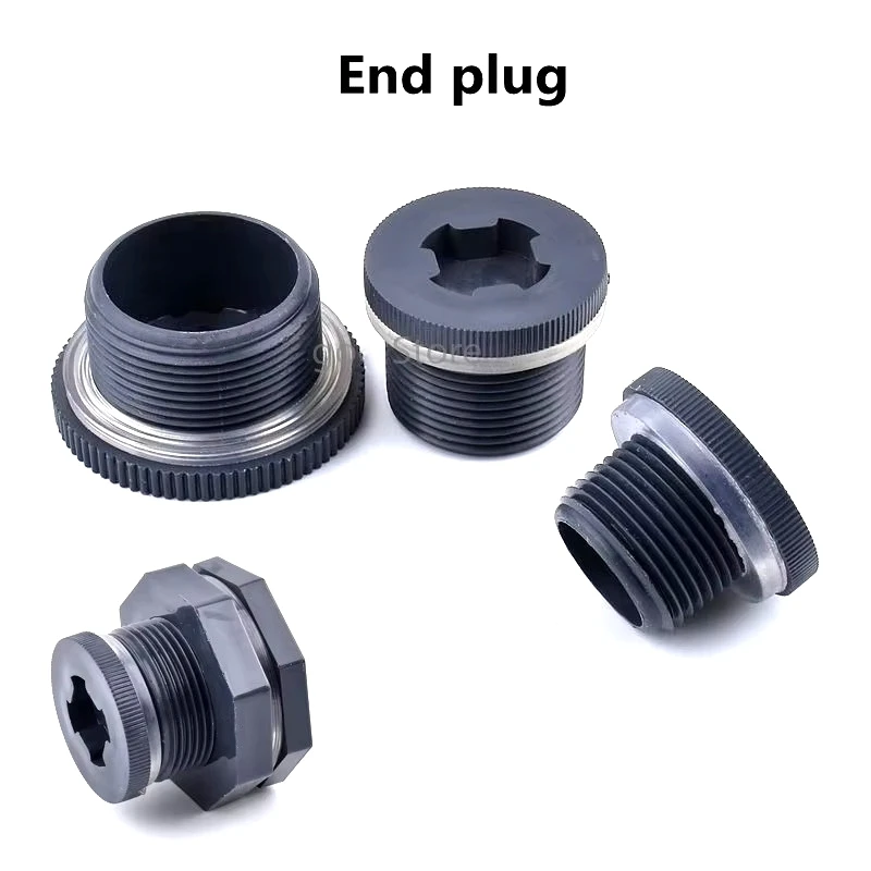 1~10PCS 25-63mm PVC Water Tank End Plug Connectors Aquarium Fish Tank Adapter Water Drainage Intake Joint Garden Irrigation