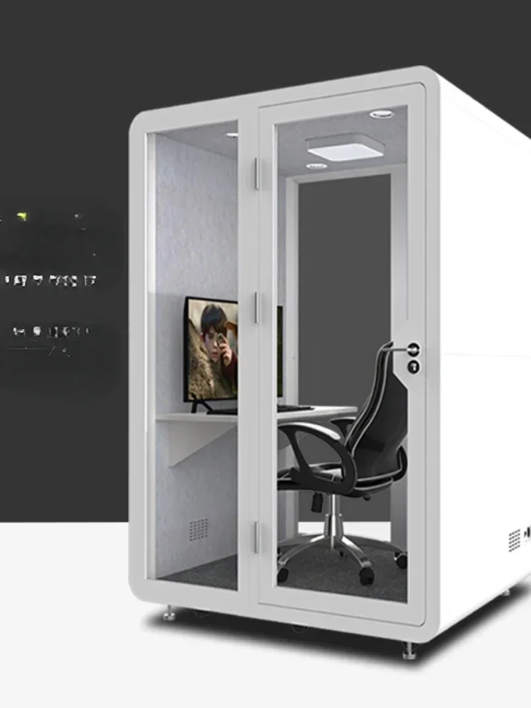 Office Recording Studio Indoor Live Broadcast Soundproof Room Telephone Booth Mute Compartment Movable Assembled Mute Cabin