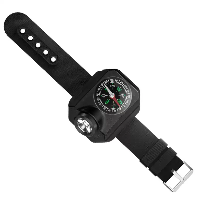 التخييم في الهواء الطلق ساعة صغيرة صغيرة ضوء LED خرزة مصباح توفير الطاقة ضوء المعصم ليلة الصيد مصباح يدوي صغير يعتم #5