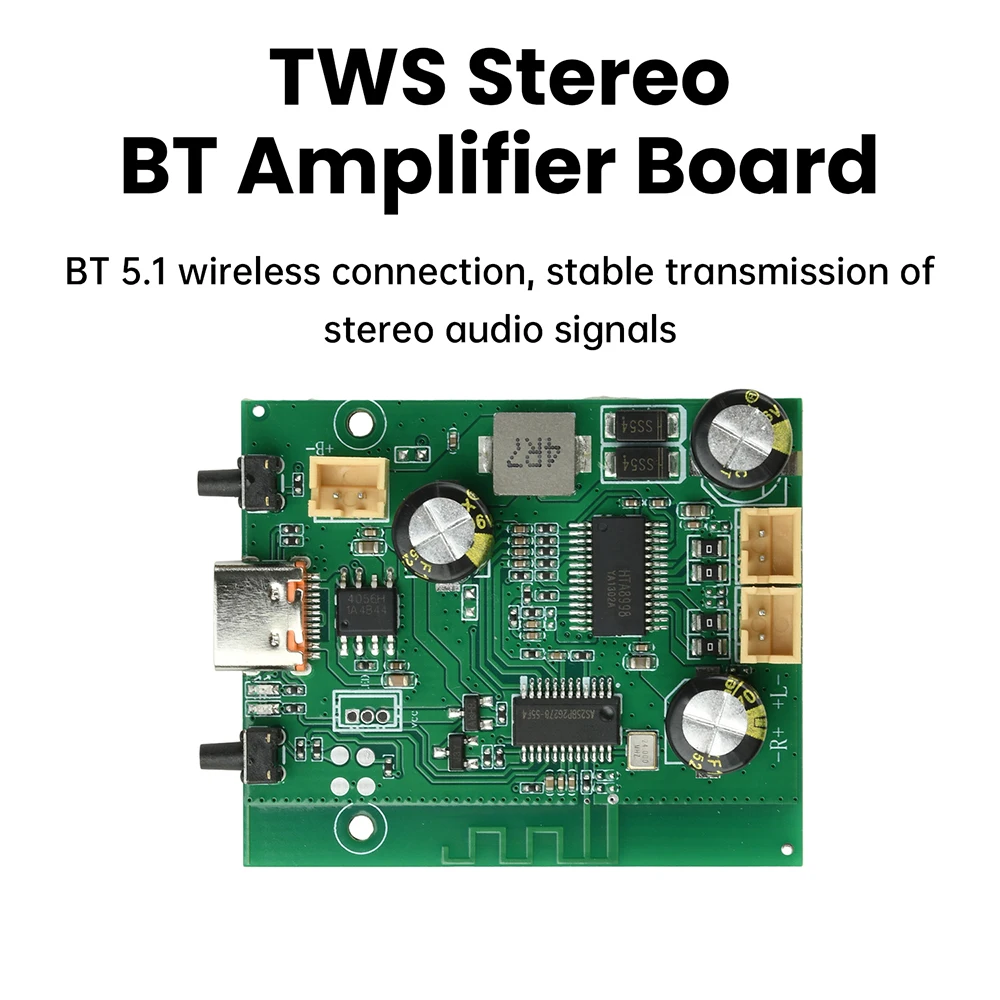 10W + 10W 2.0 Kanaals Digitale Stereo Geluid Eindversterker Board TWS 2*10W Bluetooth Module DC5V 3.7V Versterkers AMP