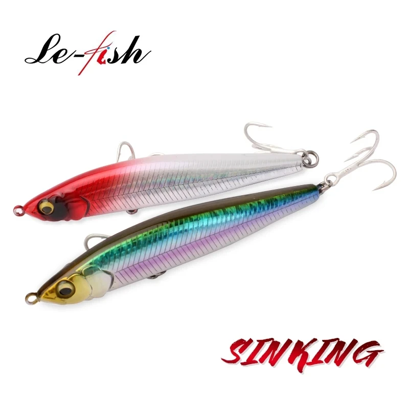 Le fish 75mm 85mm 95mm 105mm  Sinking Fishing Lure Weight Bass Tackle Carp Pesca Accessories Saltwater Fish Bait Isca Artificial