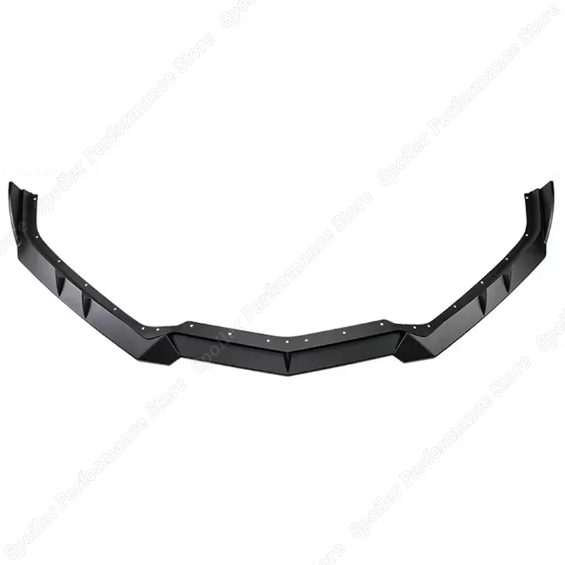 For Chevrolet Corvette C8 Z51 2020 2021 2022 2023+ Car Front Bumper Lip Spoiler Splitter Gloss Black Exterior Modification