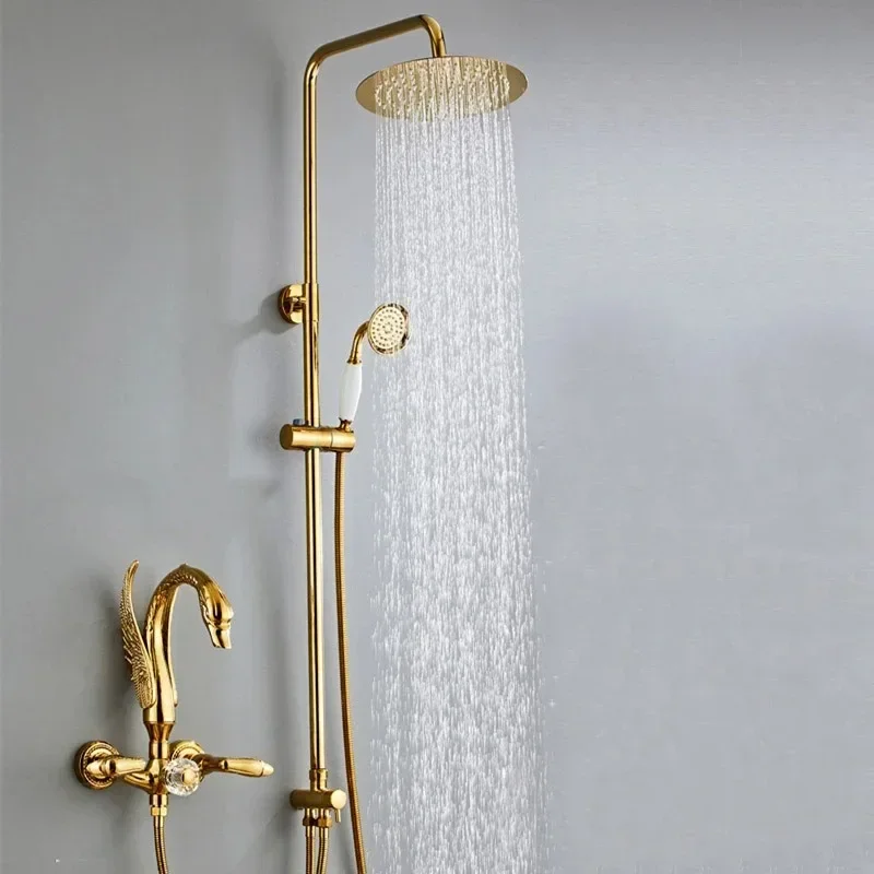 

Brass European Luxury Set Hot And Cold Nozzle Rotatable Bathtub