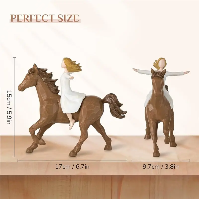 FLYY-Pferdegeschenke für Frauen und Mädchen: Coole Pferdefiguren, Statuen, Dekorationen – Detail 6