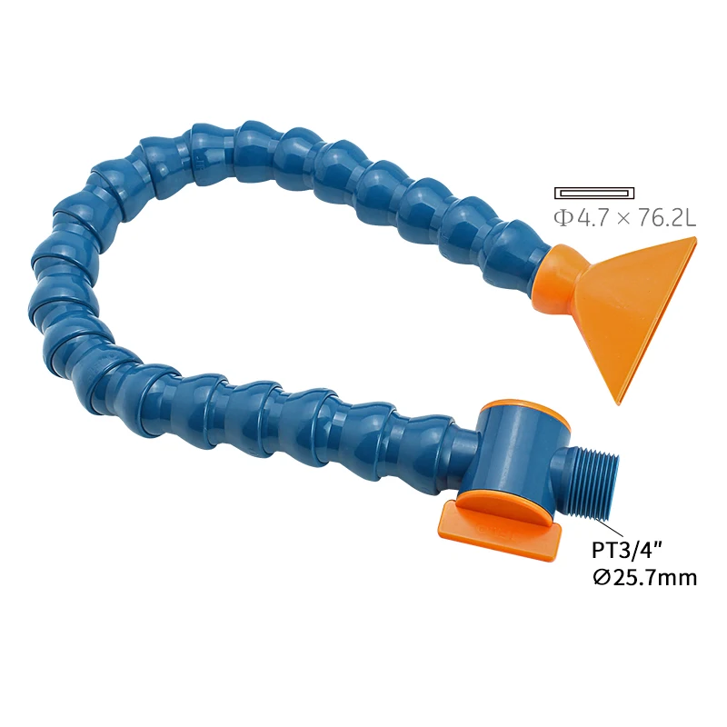 

3/4 "пластиковые гибкие трубы для водяной масляной охлаждающей жидкости, шланги, большой размер, большая скорость потока с соплом, переключатель клапана распределительного сопла для ЧПУ