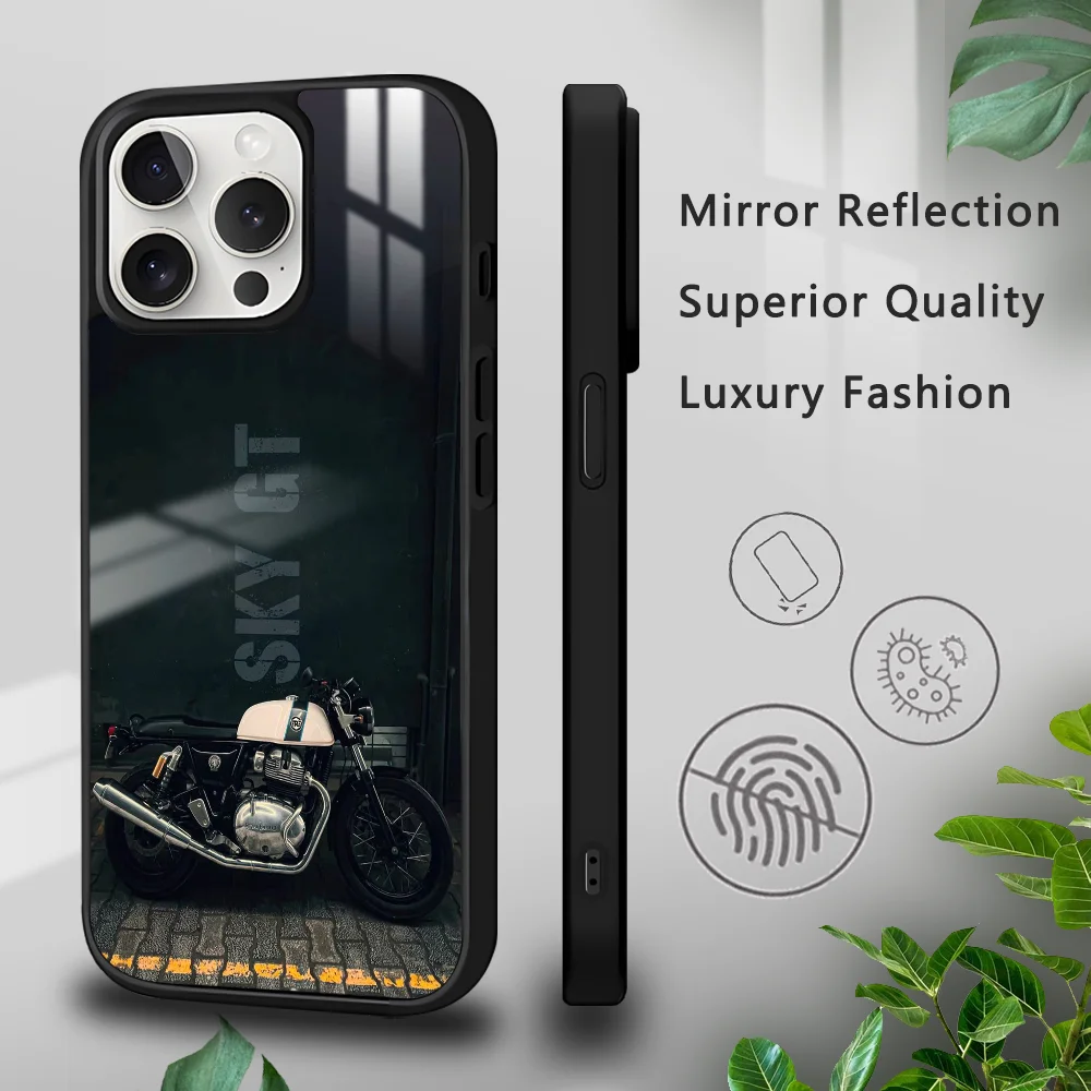 R-Royal E-Enfield Cruiser Moto Phone Case For IPhone 16 15 14 13 12 11 Pro Xs Max Mini Plus Celulares Hard Funda