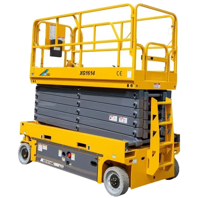 Hydraulic Self-propelled Platform Lift Wemet 4-14m Aerial Work Electric Mobile Scissor Lift 2500mm Wheelbase 0.25 Gradeability