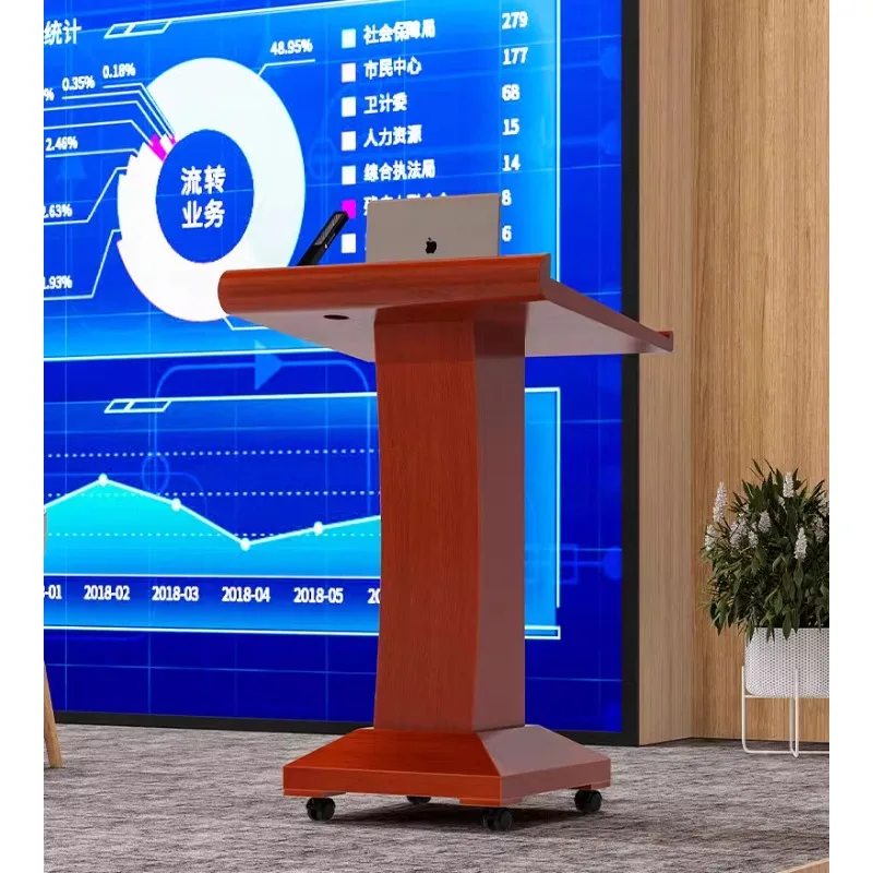 

Платформа-трибуна из массива дерева, лекционный стол, мобильная трибуна для преподавателя, стойка ресепшн, современная высококачественная трибуна для конференц-залов, подиум для ведущего церемоний