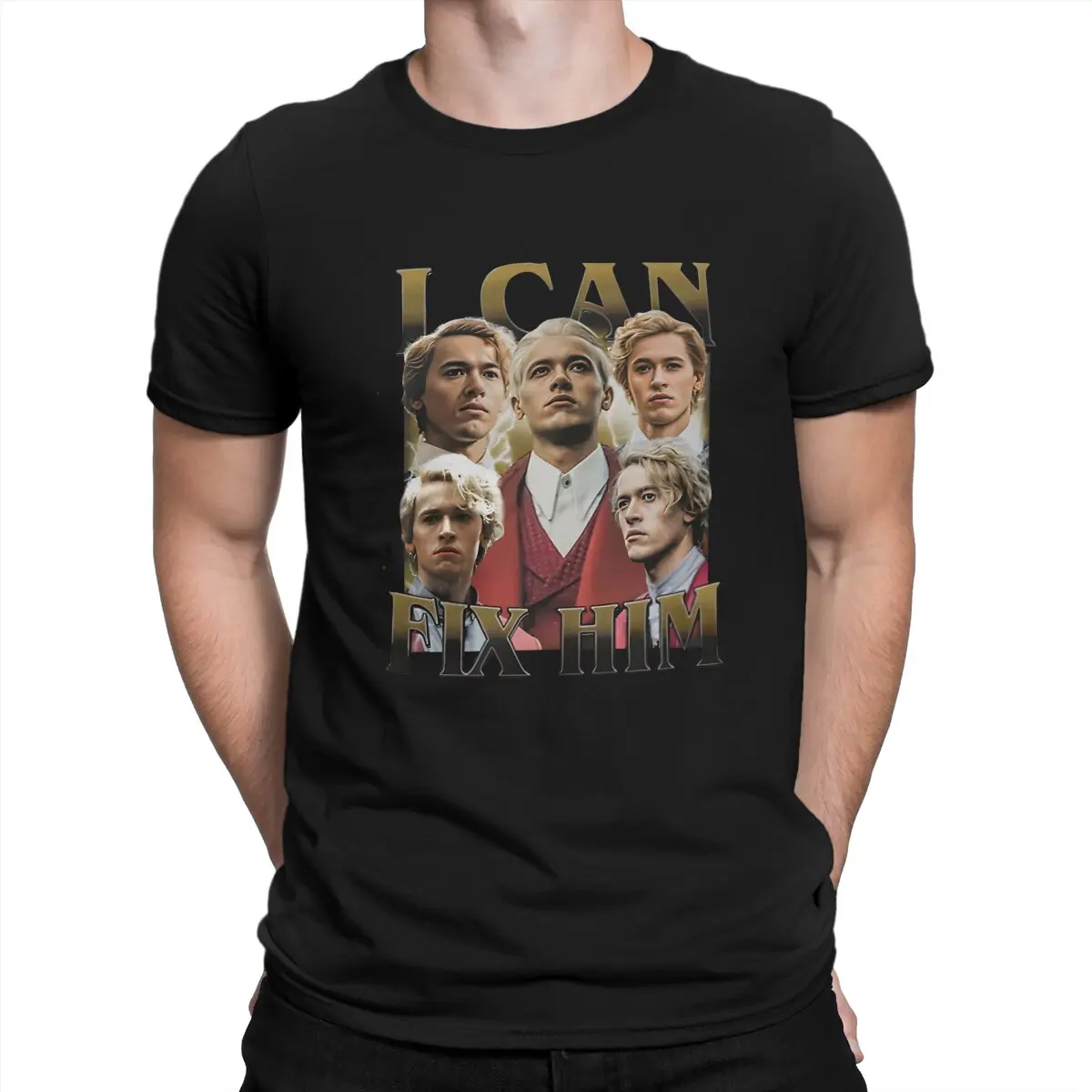 I Can Fix Him Coriolanus Polyester TShirt for Men Vintage Basic Casual Sweatshirts T Shirt High Quality Trendy