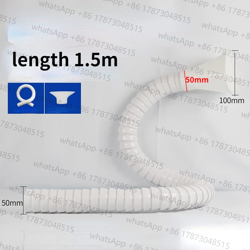 1 x flexibles Rauchabzugsventilatorrohr mit runder Haube zum Löten von Rauchabsaugern, industrielles Rauchabzugssystem