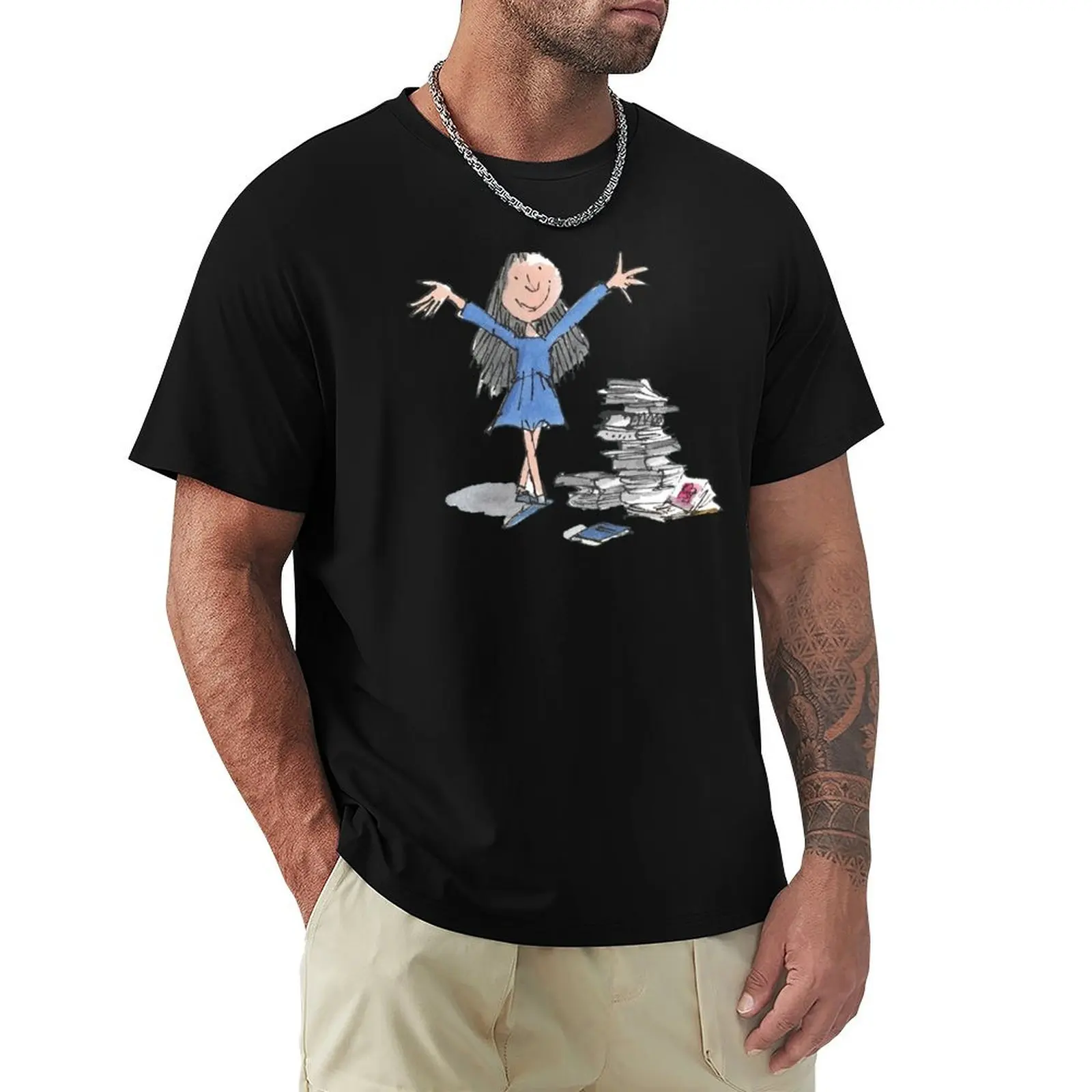 Matilda 4 - Roald Dahl _amp_ Quentin Blake T-Shirt Utility Casual Work T-Shirt