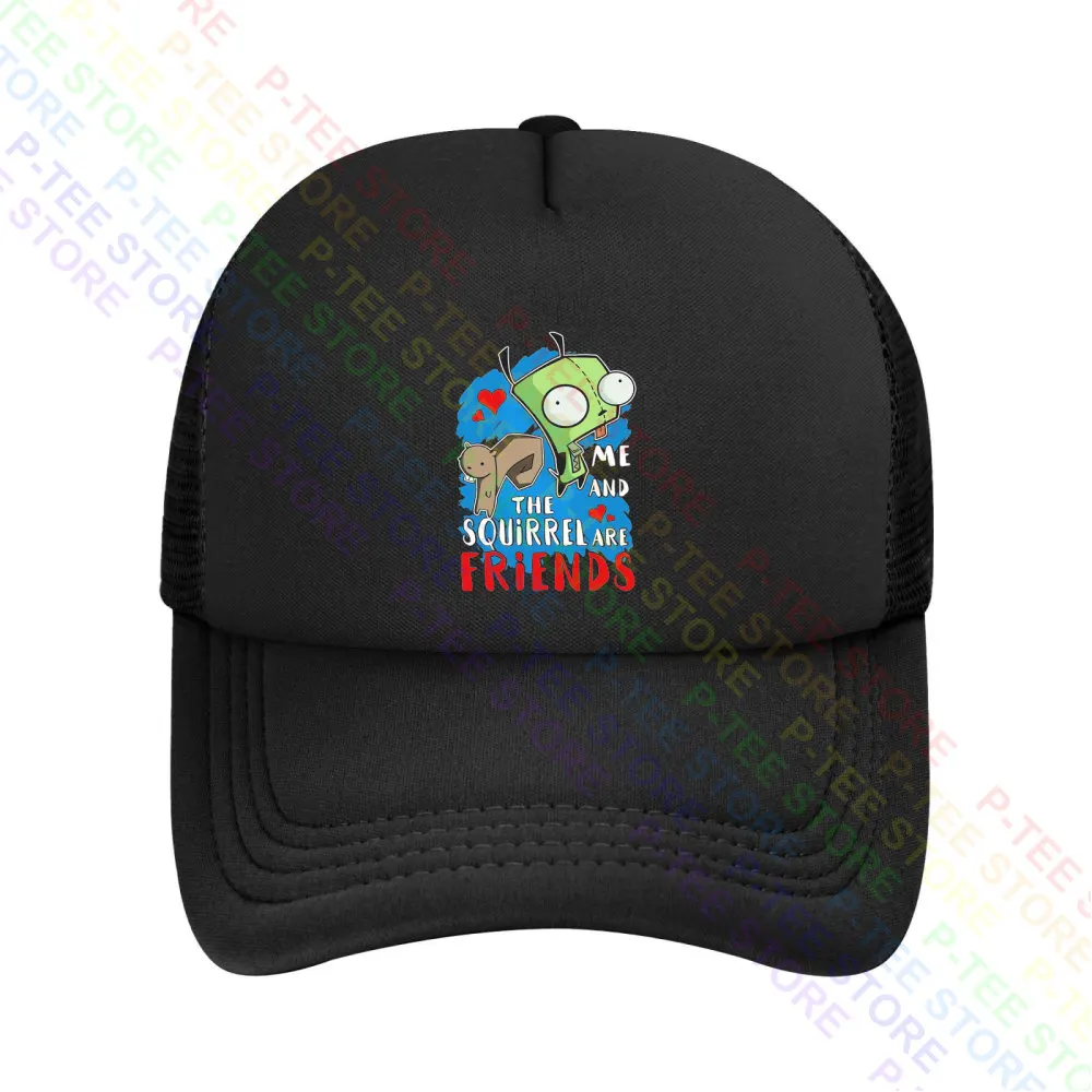 Friends Squirrel & Gir Invader Zim Alien Baseball Cap Snapback Caps Knitted Bucket Hat