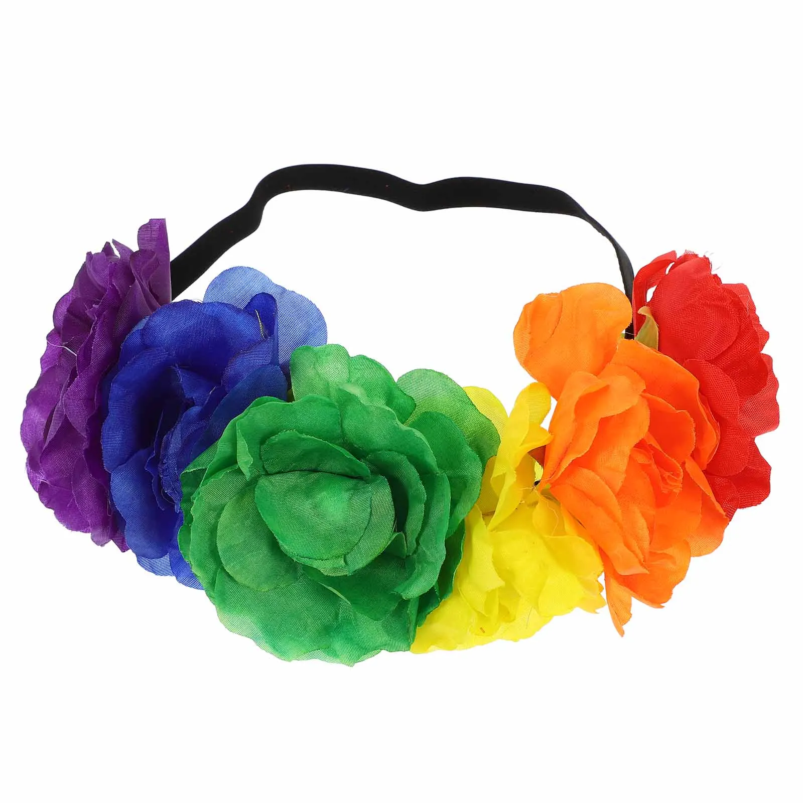 

1pc Rainbow Flower Hairband Headband for Girls Festival Hoop Women Cute Floral Pride Decorations Party Accessories Colorful