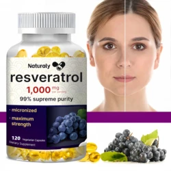 Resveratrol 1000 Mg - Helps Support Digestive Health and Immune System