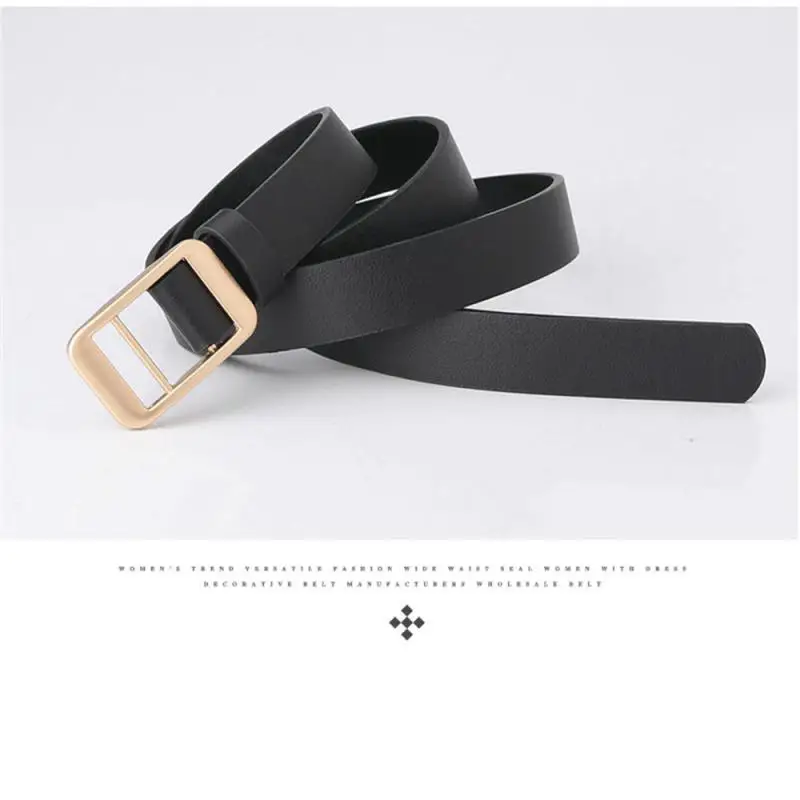 Japanese Style Buckle Minimalist Belt Simple Fashion Belts Alloy Material Parallel Bars Alloy Buckle Belt Raise The Waistline