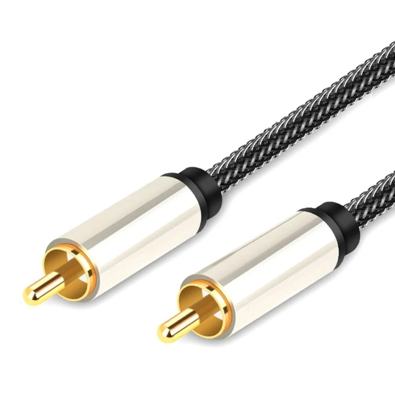 Digital Audio Coaxial Cable 24K Gold Plated Connectors S/PDIF RCA Male to RCA Male for Home Theater, HDTV, Subwoofer