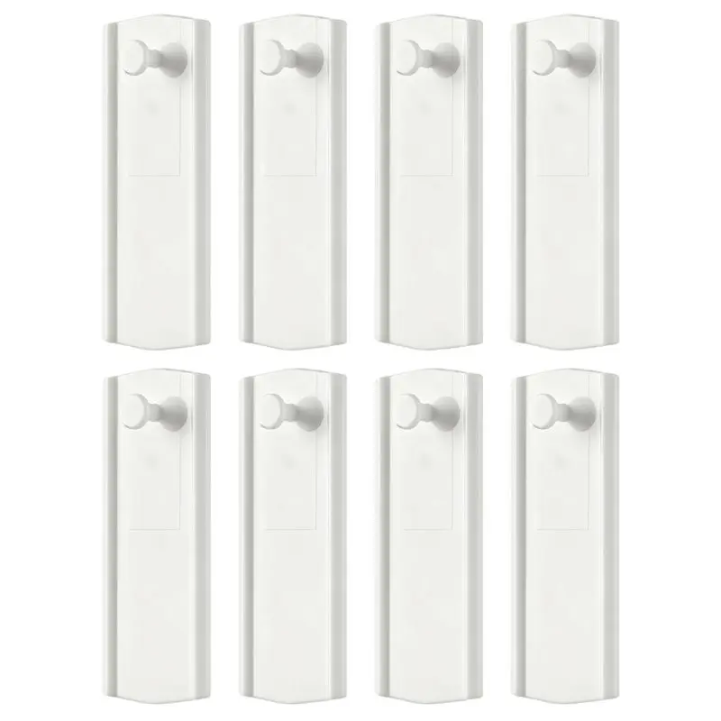 EYFL-8 Universal Frame Hangers With 24 Removable Adhesive Strips (2 Per Hanger) Damage-Free Wall Mount For Sawtooth, D-Ring